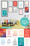 Inspirational Graduation Quotes Printable Gallery Wall Art Pack (10 Prints)