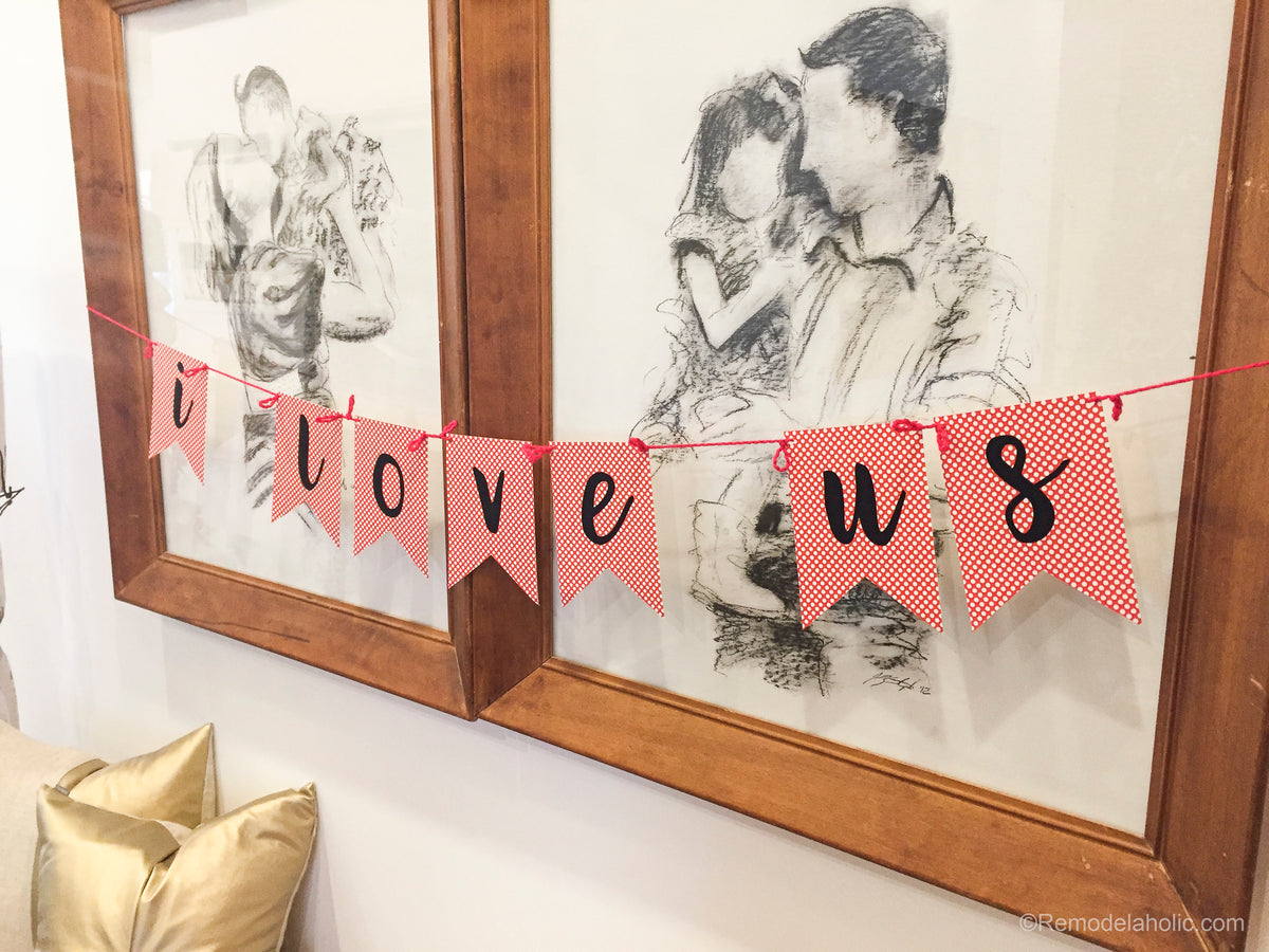 Red Dot Letter Bunting - Full Alphabet | Printable Party Decoration ...