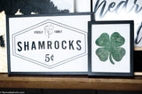 Printable Shamrock Art for St. Patrick's Day