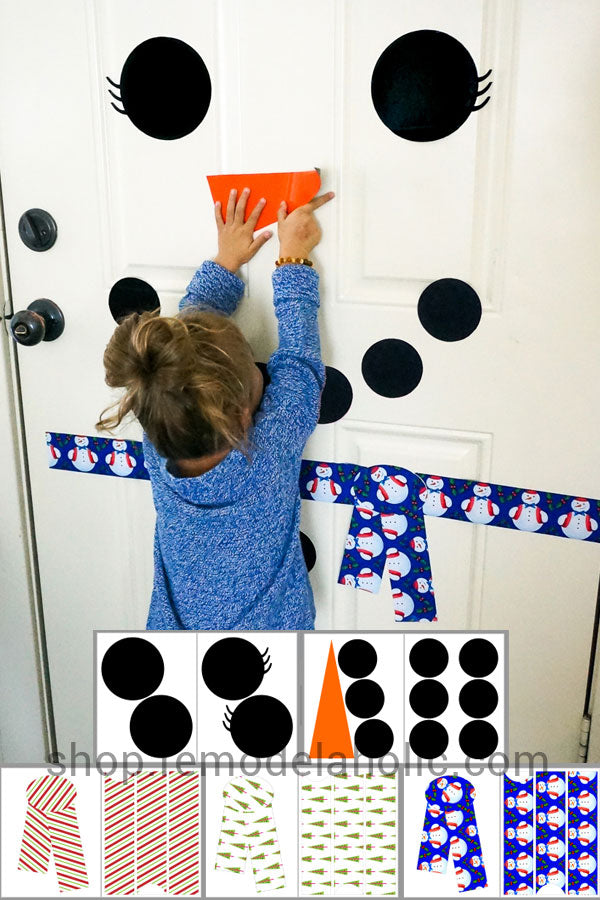 printable-snowman-door-decorating-kit-remodelaholic for Free Printable Christmas Door Decorations Printable Snowman Door Decorating Kit – Remodelaholic for Free Printable Christmas Door Decorations