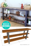 Easy DIY Modern Console Table Woodworking Plans