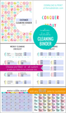 editable cleaning calendar schedule template and cleaning binder printables