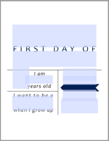 fillable fields for first day of school infographic printable
