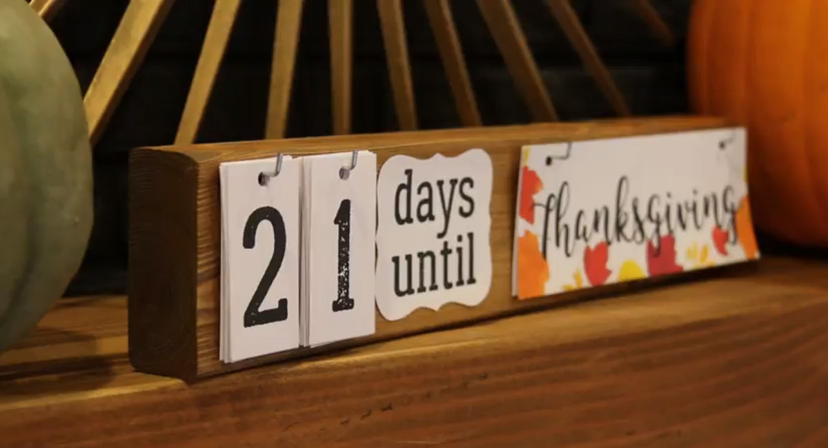 Custom Holiday Countdown Calendar Printable Set for Birthdays, Vacatio