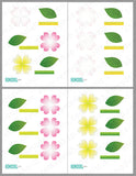 Printable Paper Flower Templates