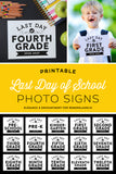 Modern First and Last Day of School Sign Set (2026-27 or Year Editable Options)