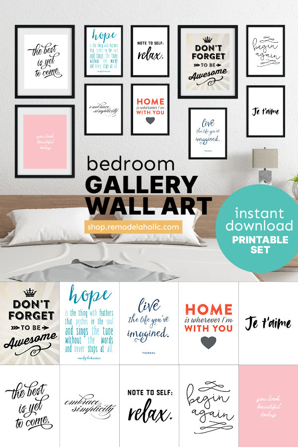 Bedroom Inspirational Printable Gallery Wall Art Pack (10 Prints) – Remodelaholic bedroom-inspirational-printable-gallery-wall-art-pack-10-prints-remodelaholic