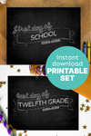 Chalkboard First and Last Day of School Sign Set (2025-2026)