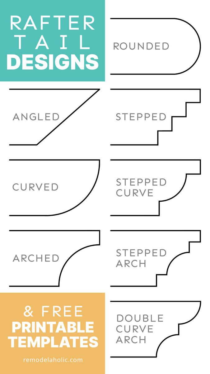 FREEBIE! Printable Rafter Tail Patterns for Pergolas and Arbors