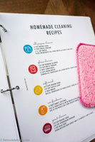 DIY printable cleaning binder and editable cleaning calendars
