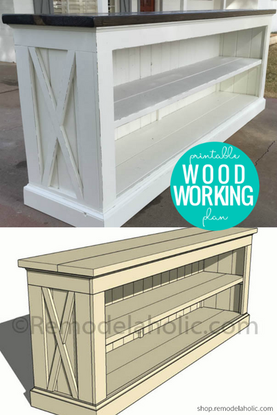 wooden tv stands plans