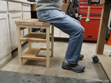 Hoosier Step Stool: Flip-Over 2x4 Bar Stool Step Ladder Woodworking Plan