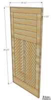 DIY Chevron Barn Door Woodworking Plan