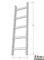 Easy $5 DIY Blanket Ladder Woodworking Plan