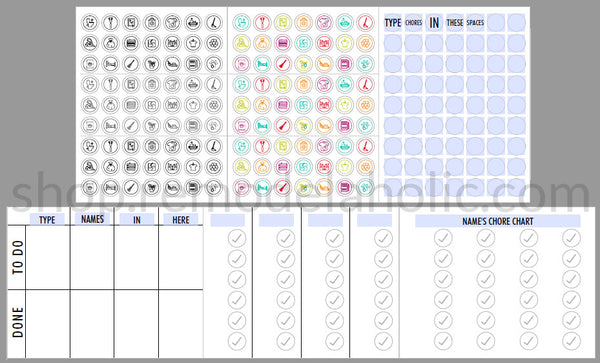 Magnetic Editable Chore Chart Printable Pack Remodelaholic
