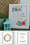 Inspiring Affirmations Floral Printable Set