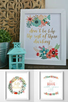 Inspiring Affirmations Floral Printable Set