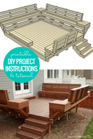 Built-in DIY Deck Bench Woodworking Plan