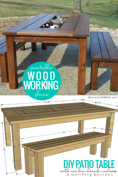 Cooler top picnic table