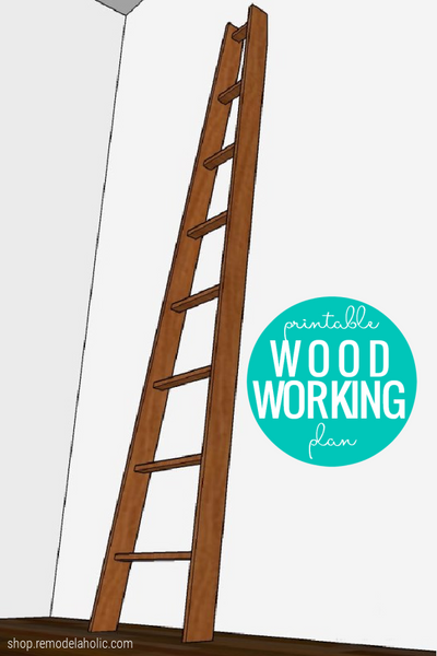 DIY Decorative Ladder Woodworking Plan