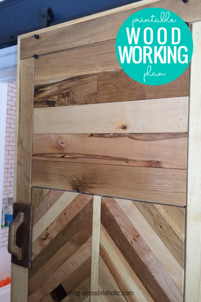 DIY Chevron Barn Door Woodworking Plan
