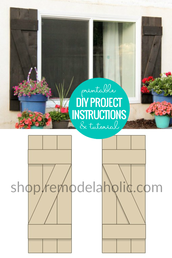 Window Shutters Pdf Build DIY Exterior Wood Window Shutters (Printable Instructions ...