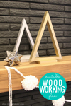 Wood Triangle Tree Woodworking Plan (3 sizes)