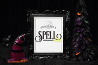"Stop In For a Spell" Halloween Printable