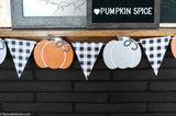 Farmhouse Pumpkin OR Retro Halloween Printable Bunting Garlands