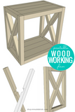 DIY Farmhouse End Table Woodworking Plans
