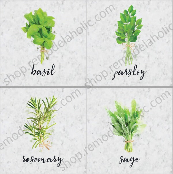 Kitchen Herb Wall Art Printable Set – Remodelaholic