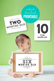 printable baby milestone cards for pictures 