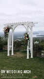 DIY Garden Arbor Wedding Arch Woodworking Plan