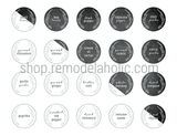 Custom Fillable Round Spice Labels for Jar Lids, Chalkboard or White Farmhouse Design