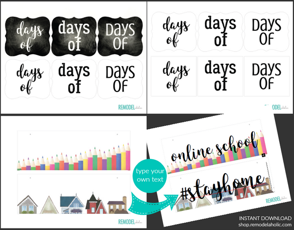 Custom Holiday Countdown Calendar Printable Set for Birthdays, Vacatio – Remodelaholic custom-holiday-countdown-calendar-printable-set-for-birthdays-vacatio-remodelaholic