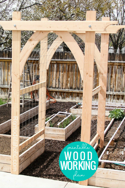 wood trellis arch Gothic Arch Garden Arbor and Trellis for Vegetables or Flowers