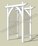 Gothic Arch Garden Arbor and Trellis for Vegetables or Flowers